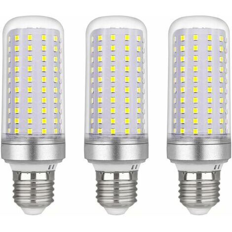Ampoule Led E27 Maïs 30w, AC175-265V, Blanc Froid 6000K 2500LM, Non Dimmable, 300W Ampoule Halogène Équivalent, Ampoule Maïs Led pour Lustres, Plafonniers, Lampes de Table et Lampadaires, Lot de 3