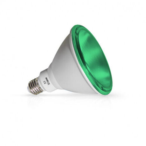 Ampoule LED E27 PAR38 16W Couleur Miidex Lighting®  vert - non-dimmable