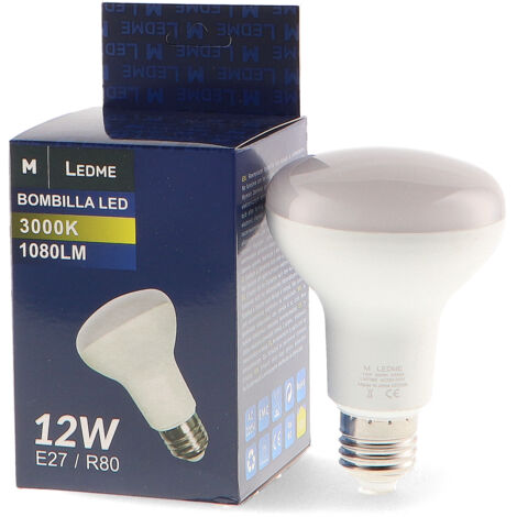 Ampoule LED E27 R80 12W 3000K - Ledme - LM7089