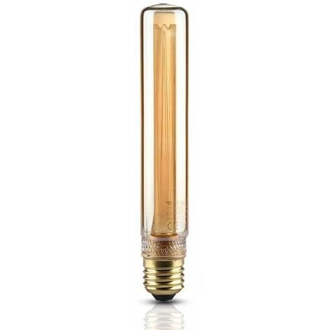 VTAC Ampoule LED E27 2W T30 Bougie Ambre Filament Art 1800K