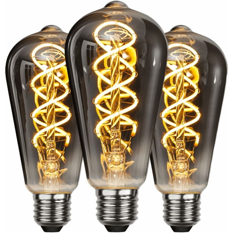 Ampoule led E27 Vintage, Économie d'énergie, de Style Industriel, Ampoule E27 Lampe Décorative Rétro Antique, 4W pour Chambre Restaurant Café Bar