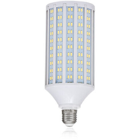 Ampoule LED E40 50W Blanc Chaud 3000K 5000LM Équivalente Halogène 400W A++ Lampe Aluminium 90x90x220mm