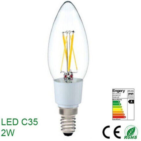 Ampoule Led économie D'énergie 2 W E14 Basse Consommation Lumière Chaude Classe A