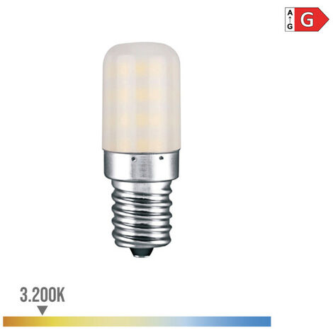 Ampoule LED EDM Chaudron Tubulaire E14 3W 250lm 3200K Lumière Chaude Ø1,8x5,2cm