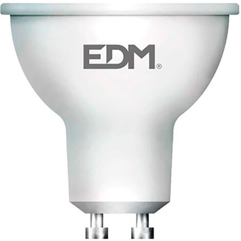Ampoule LED EDM Dichroïque GU10 5W 450lm 6400K Lumière Froide Ø5x5,5cm