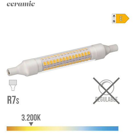 Ampoule LED EDM Linéaire 118mm R7S 9W 1150lm 3000K Lumière Chaude 118xØ16mm