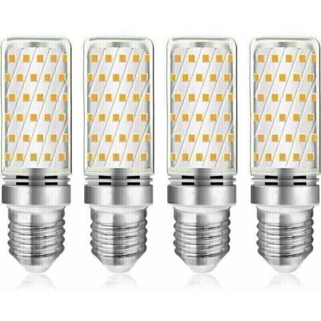 Ampoule LED épis de maïs E27, 12 W, blanc froid 6 000 K, 1 450 lm, angle de faisceau de 360°, équivalent à une ampoule halogène E27 de 100 W, CA 230 V, non variable, lot de 4