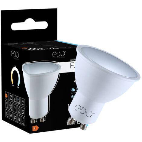 Ampoule LED FARI GU10 10W 6500K froid 1000lm 120° Edo Solutions