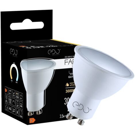 Ampoule LED FARI GU10 3,5W 3000K chaud 300lm 120° EDO777459 Edo Solutions
