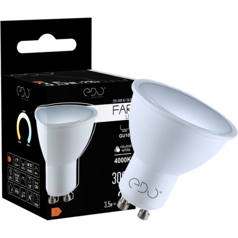 Ampoule LED FARI GU10 3,5W 4000K neutre 300lm 120° EDO777458 Edo Solutions
