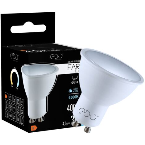 Ampoule LED FARI GU10 4,5W 6500K froid 400lm 120° EDO777439 Edo Solutions