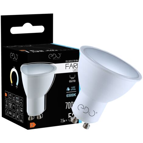 Ampoule LED FARI GU10 7,5W 6500K froid 700lm 120° EDO777436 Edo Solutions
