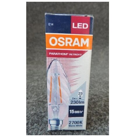 Ampoule LED filament 2W 2700K 230lm culot E14 Ø 35x99mm non-dimmable LED Retrofit OSRAM LEDVANCE 941793