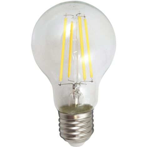 Ampoule LED filament A60 E27 7W 806lm clair 4000K Polux