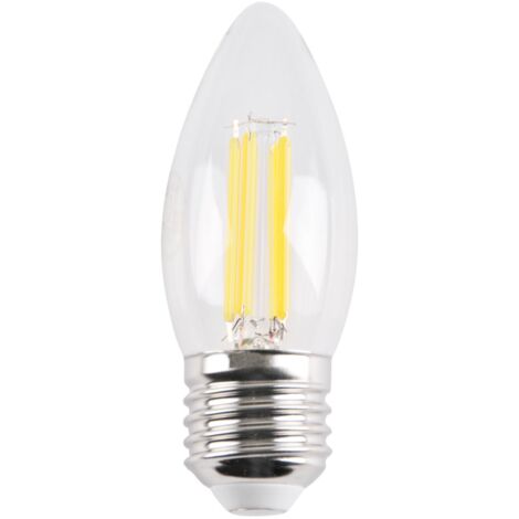 Ampoule LED filament C37 E27 4,5W 4000K 550lm Polux
