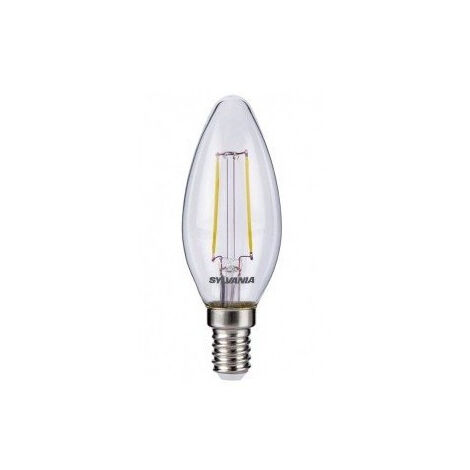 Ampoule flamme mate LED E14 blanc froid 250 lm 2,5 W SYLVANIA
