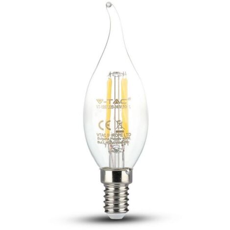 Ampoule LED Filament E14 bougie queue 4W 6000K°