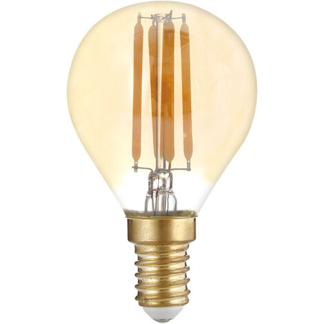 Ampoule led filament e14 g45 4w ambree - optonica 33753864