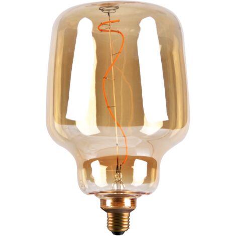 Ampoule LED filament S180 ambrée E27 4W 1800K Polux