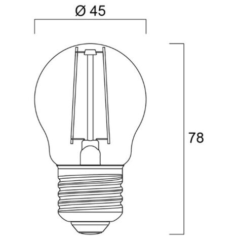 Ampoule LED filament Sylvania TOLEDO 250 lm (827) E27 25W équivalent