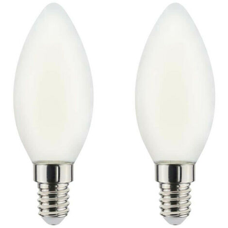Ampoule LED Filament XXCELL Flamme Dépolie - E14 équivalent 40W x2