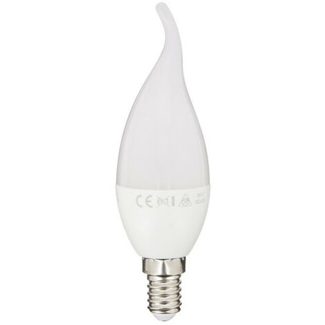 Ampoule LED (Flamme Coup de vent), culot E14, conso. 5,3W (eq. 40W), 470 lumens, blanc chaud