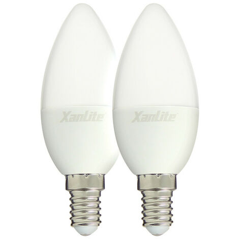 Ampoule LED flamme, culot E14, 5W cons. (40W eq.), lumière blanc chaud