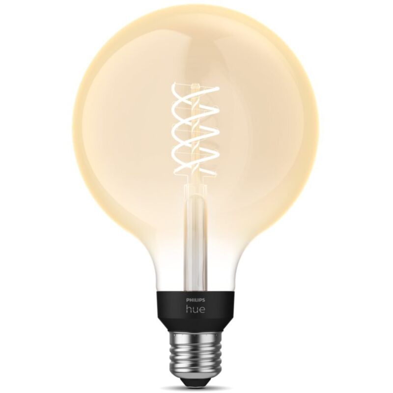 Ampoule LED connectée Philips Hue Filament Globe E27 IP20 580lm doux - vue 2