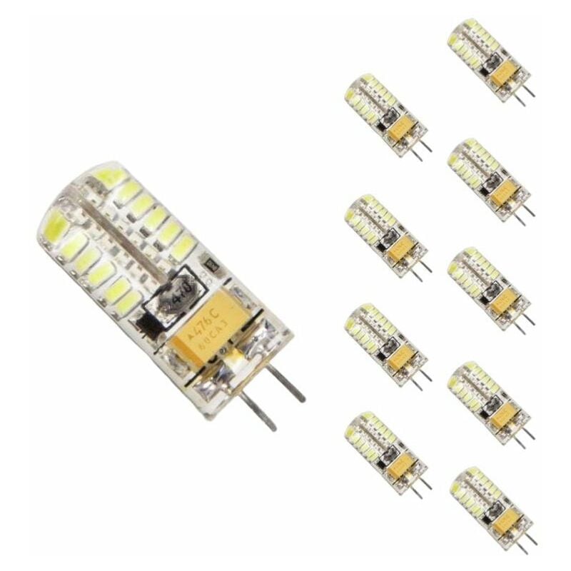 Ampoule led G4 12V 3W SMD2835 24LED 360° (Pack de 10) - Blanc Chaud 2300K - 3500K Silamp