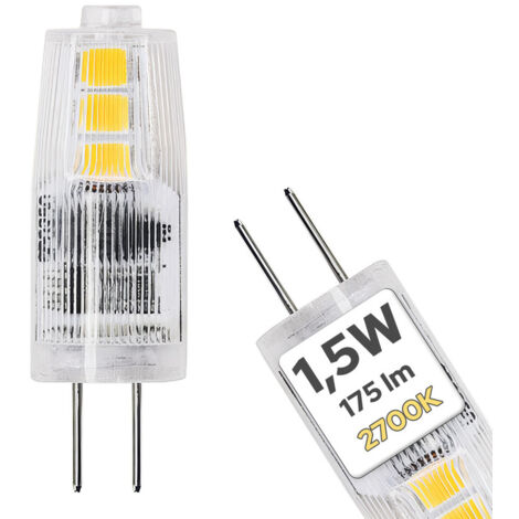 Ampoule LED G4 1,5W 175lm 2700K 12V capsule transparente HOROZ MULTI blanc chaud
