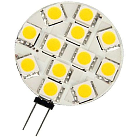 Ampoule LED G4 2,4W Ronde lumière 20W - Blanc Chaud 2700K