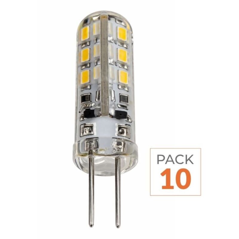 Ampoule led G4 2W 12V SMD2835 24LED 360° (Pack de 10) - Blanc Chaud 2300K - 3500K Silamp