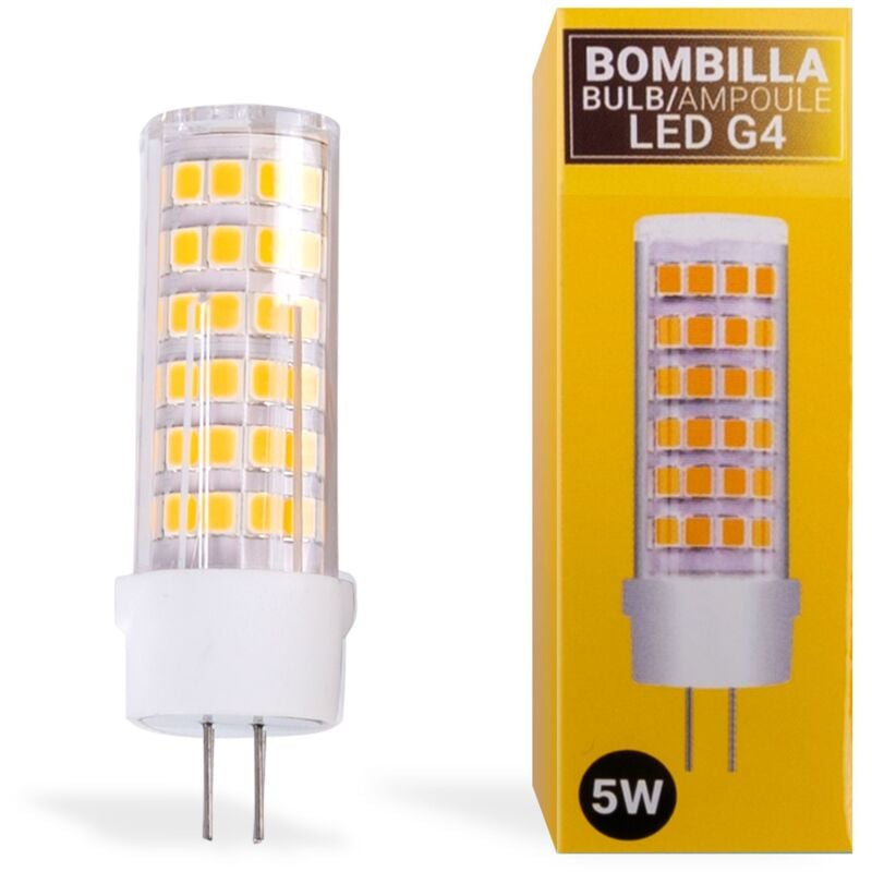 Barcelona Led - Ampoule led G4 bi-pin 12V ac/dc - 5W - Blanc Chaud