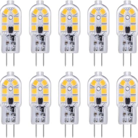 Ampoule LED G4 pour hotte aspirante 12V 2W blanc froid 6000K, 200lm, bi-broches équivalent halogène G4 - Générique