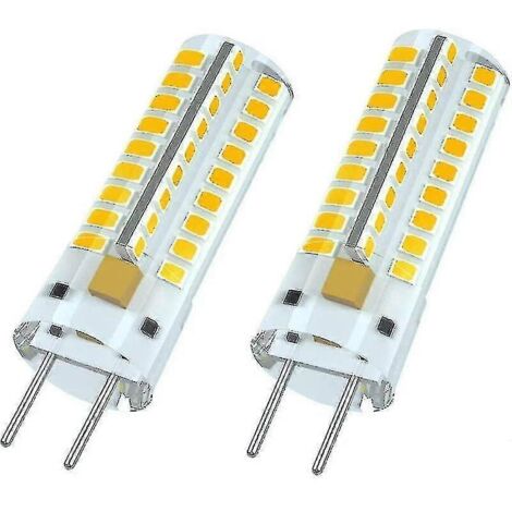Ampoule LED G6.35, 12 V, 7 W (équivalent halogène 50 W), blanc chaud 3000 K, angle de diffusion 360°, pour éclairage de placards, non dimmable (lot de 2) - YUH