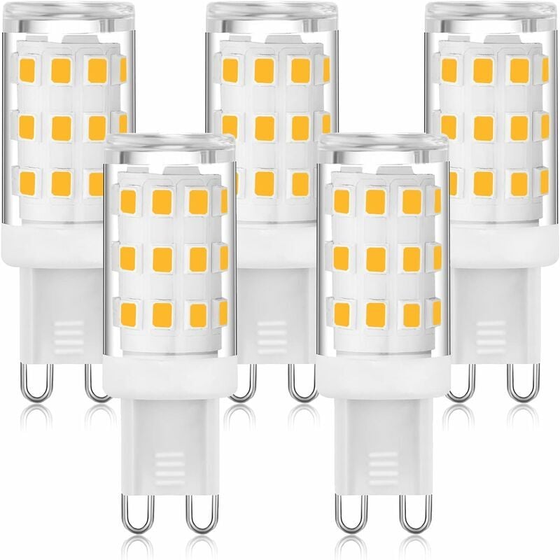Ampoule led G9 3000K blanc chaud 3W, ampoule led à douille G9 à deux broches (équivalent halogène 40W), ampoules G9 à économie d'énergie pour lustre,