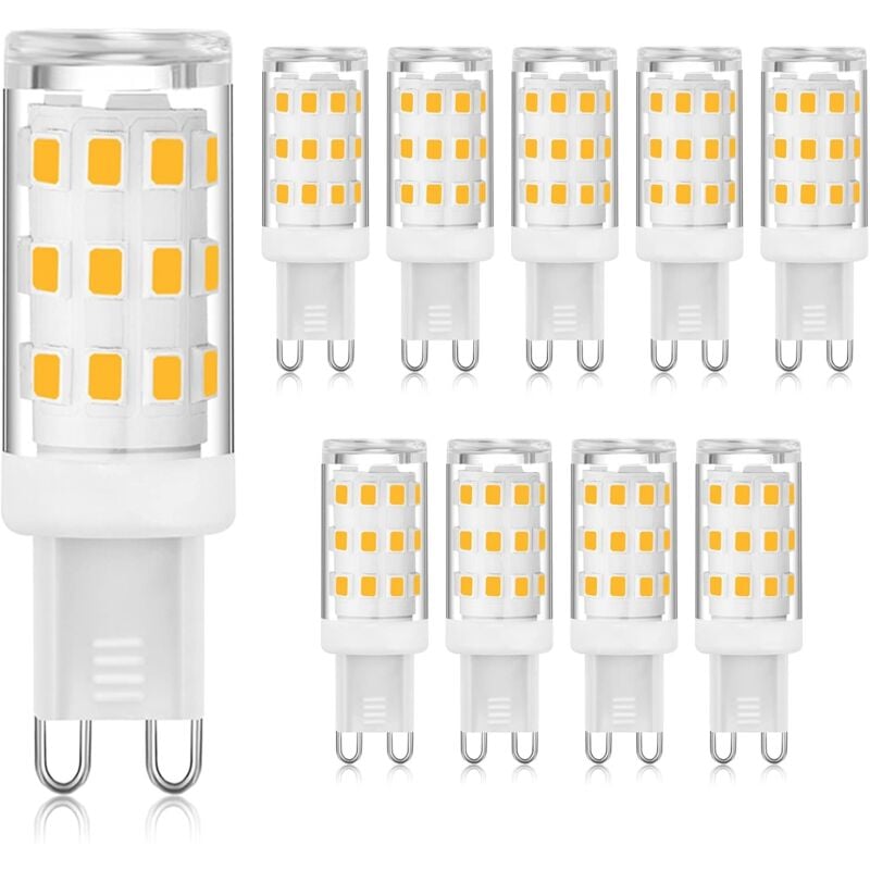 Ampoule led G9 3000K blanc chaud 3W, ampoule led à douille G9 à deux broches (équivalent halogène 40W), ampoules G9 à économie d'énergie pour lustre,