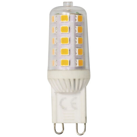 AMPOULE LED, G9, 300LM REMP. 28W, AMP. CULOT BROCHES, RÉGL., BLANC CHD XAVAX