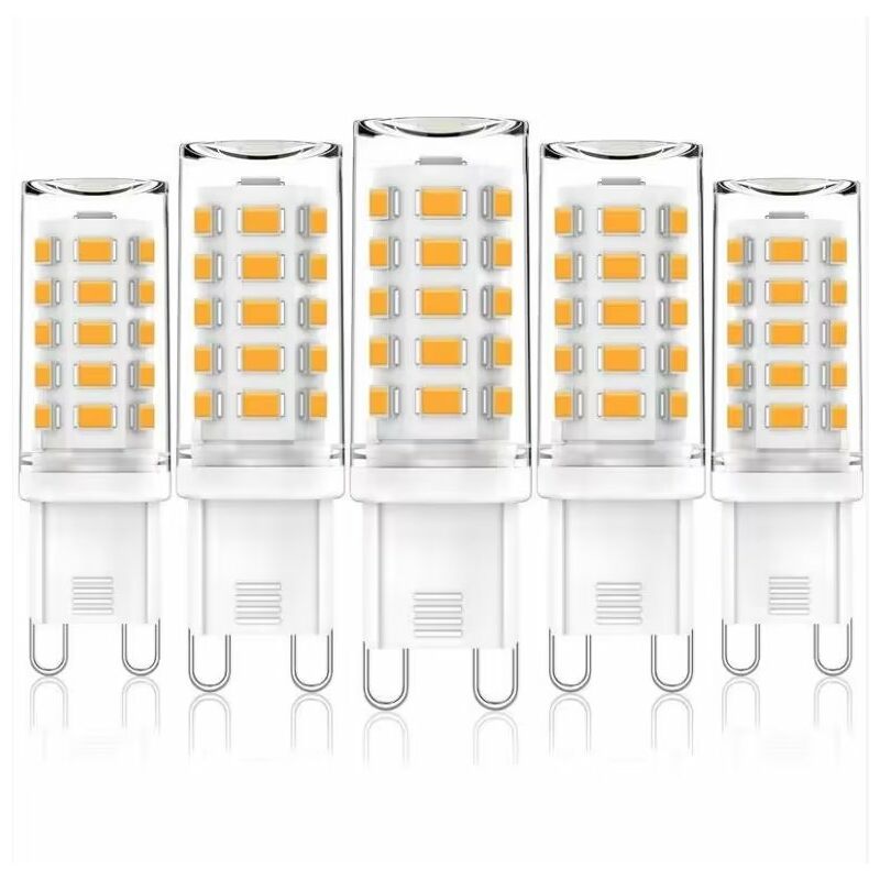 Irisfr - Ampoule LED G9 3W Blanc Chaud 2700K, Ampoules LED G9 420LM, Équivalent à une Ampoule Halogène 28W 40W, Ampoules LED G9 Maïs pour Lampe de