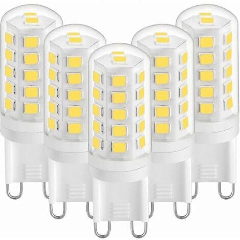 Ampoule LED G9 3W Blanc naturel 4000K, Ampoules LED G9 420LM, Équivalent ampoule halogène 28W 40W, Ampoule LED G9 type maïs pour lampe de bureau (LGL)-AquaForge
