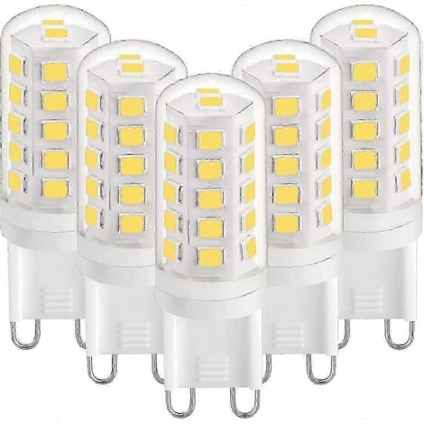 Ampoule LED G9 3W Blanc naturel 4000K, Ampoules LED G9 420LM, Équivalent ampoule halogène 28W 40W, Ampoule LED G9 type maïs pour lampe de bureau[D]-AquaForge