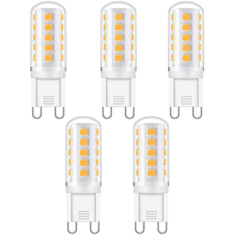 Ampoule Led G9 - 5 W - 420 Lm - Blanc Froid 6000 K - Non Dimmable - 220-240 V Ac - Classe Énergétique A+ - Lot De 5