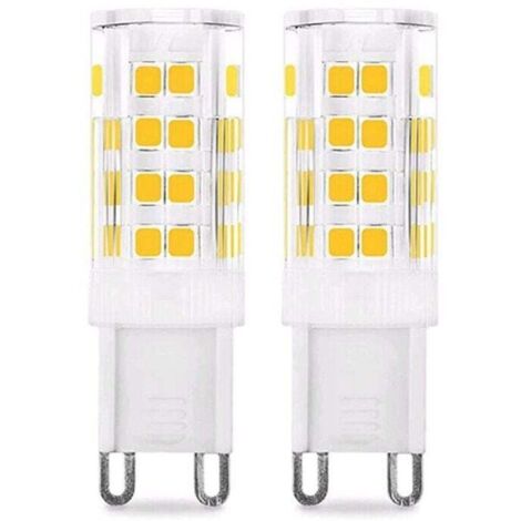 Ampoule LED G9 5 W (équivalent halogène 50 W) 450 lm 220 V Blanc froid 6 000 K AC 100-240 V Non variable Économie d'énergie Base en céramique Base standard G9 Lot de 6 [Classe énergétique