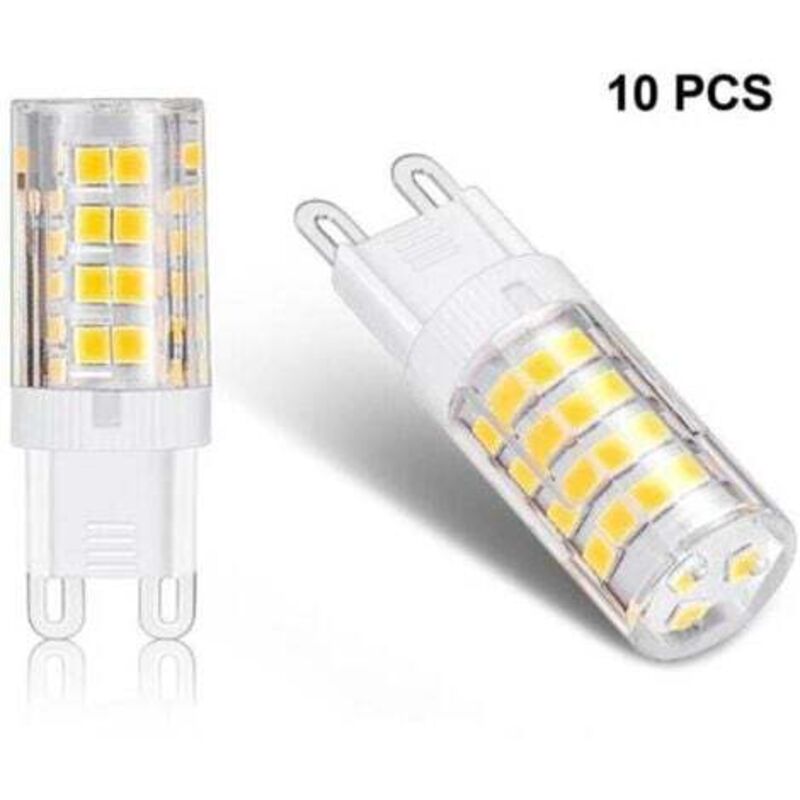 Kcvv - Ampoule led G9 5W, Equivalent 40W , Blanc Chaud 3000k, 220-240V, 360° angle de faisceau, Pack de 10