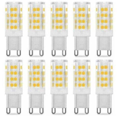 Ampoule LED G9 5W, lumière blanche 6000-6500k, AC110/240V, 1549mm, 10pcs