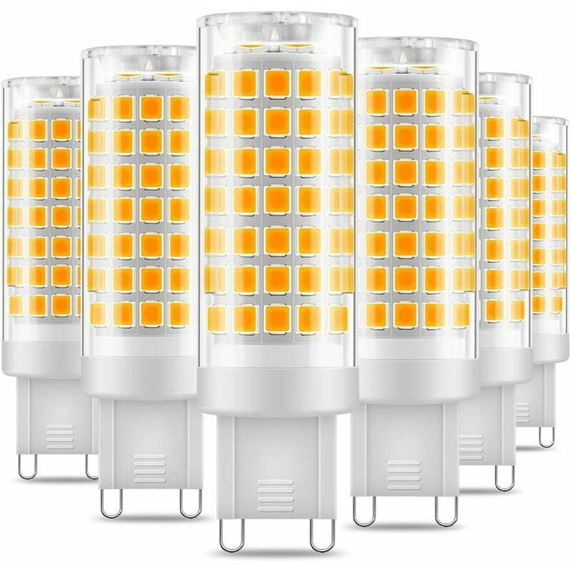 KZQ - Ampoule led G9 - 7W, Blanc Chaud 3000K, 650LM, Économie d'Énergie Équivalente à une Lumière Halogène de 60W, Angle de 360 Degrés, AC220-240V