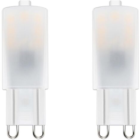 Ampoule LED G9, G9 LED 2,5W équivalent 25W Lampe Halogène, Blanc chaud 2700K Non Dimmable, 220-240 V CA 2-Unités