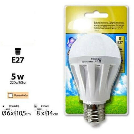 Ampoule Led Globe 5 Watts Connecteur E27 Lumière Froide 6 500 K