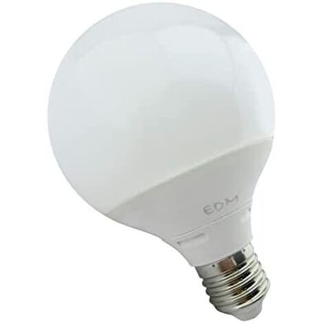 Ampoule Led Globe E27 10w Edm Lumière Chaude, Faible Consommation, Design Globe - Edm