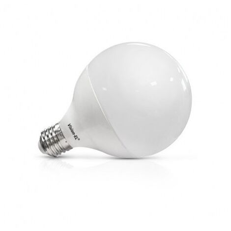 Vision-El – Ampoule LED Globe E27 15W blanc chaud 3000K – Durée de vie 30 000 heures – Économie d'énergie – Lumière conviviale pour intérieur